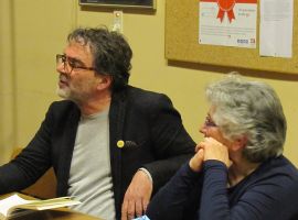 Schöne Lesung und Diskussionsrunde am 15.03.18 mit dem niederländischen Schriftsteller Bert Wagendorp, Studierenden an der Université de Liège sowie Arlette Ounanian, die seinen Roman „Ventoux“ ins Französische übersetzt hat.  Es moderierte Pierre Geron.