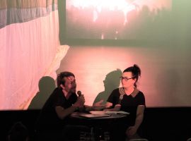 Europe and interventions in public space - with Mischa Leinkauf (Berlin), Dana Linssen (Amsterdam), film clips and slam poetry. (10.08.2019, Apollo Kino Aachen)