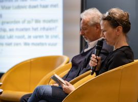 Am 21. Februar fand im Centre Céramique Maastricht unsere letzte große Doppellesung im Rahmen des „Euregio-Schüler-Literaturpreises“ 2019 mit Kirsten Gleinig und Stefan Hertmans statt. Fotos: © Jean-Pierre Geusens van Focuss22