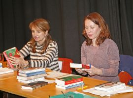 Kritikerrunde am 13.03.2019 in Aachen mit Pascale Hugues (Liberation, Der Tagesspiegel) und Martin Zingg (Neue Züricher Zeitung). Moderation: Andrea Zuleger (Aachener Zeitung/Aachener Nachrichten). Foto: © Johannes Weber.