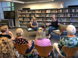 "Een liefde, in gedachten" – Krsitine Bilkau. Auteurslezing in het Duits en het Nederlands in kader van de Literaire Zomer op 29.08.2019 in de Bibliotheek Valkenburg. Moderation: Gabriele Gellings.