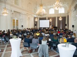 Uitreiking van de Euregio literatuurprijs voor scholieren aan Hugo Horiot (16 mei 2019,  Ballsaal im Alten Kurhaus, Aken). Foto: © Heike Lachmann.