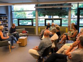 "Een liefde, in gedachten" – Krsitine Bilkau. Auteurslezing in het Duits en het Nederlands in kader van de Literaire Zomer op 29.08.2019 in de Bibliotheek Valkenburg. Moderation: Gabriele Gellings.