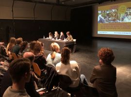 Drietalige auteurslezing met Husch Josten en Hugo Horiot (15.01.2019, Ludwigforum Aachen). Vertaling: Christiane Berton Heinen und Frans Bemelmans.